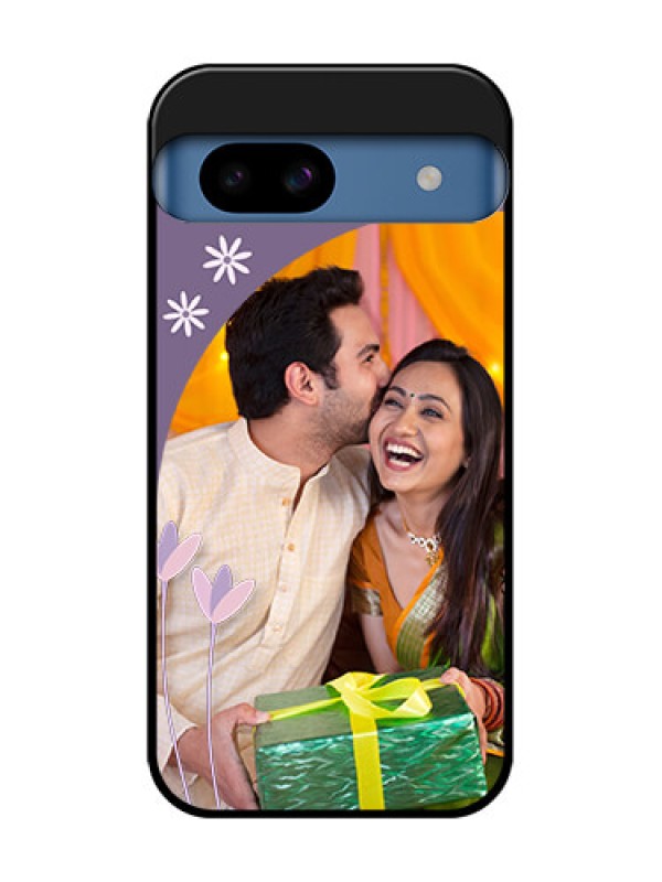 Custom Google Pixel 8A 5G Custom Metal Phone CaseLavender Flowers Design