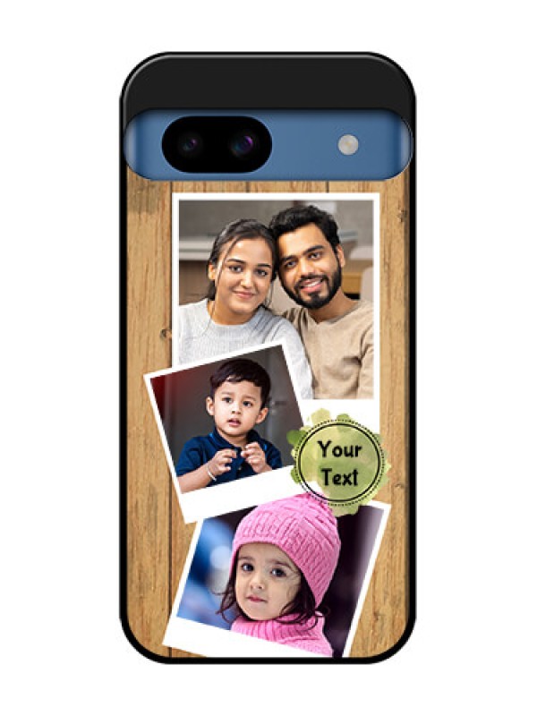 Custom Google Pixel 8A 5G Custom Metal Phone CaseWooden Texture Design