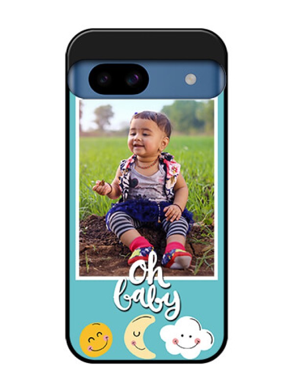 Custom Google Pixel 8A 5G Custom Metal Phone CaseSmiley Kids Stars Design