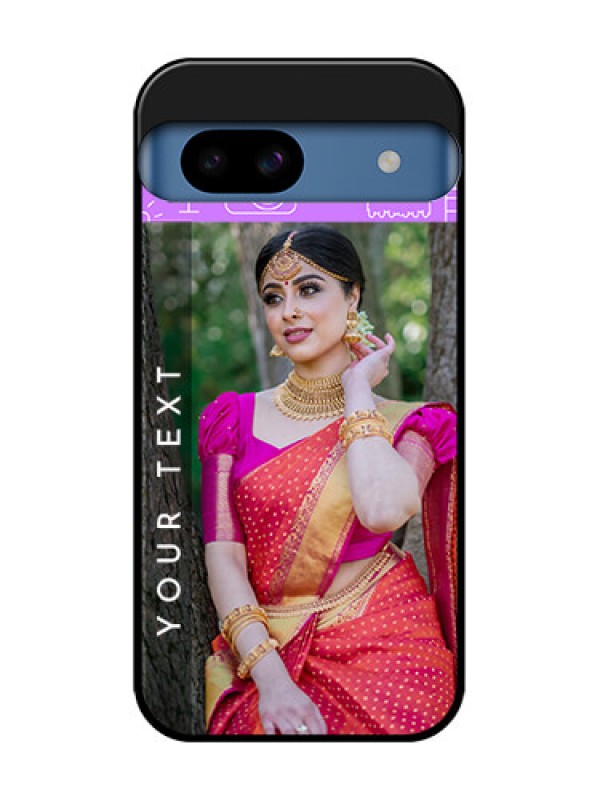 Custom Google Pixel 8A 5G Custom Metal Phone CaseBirthday Icons Design