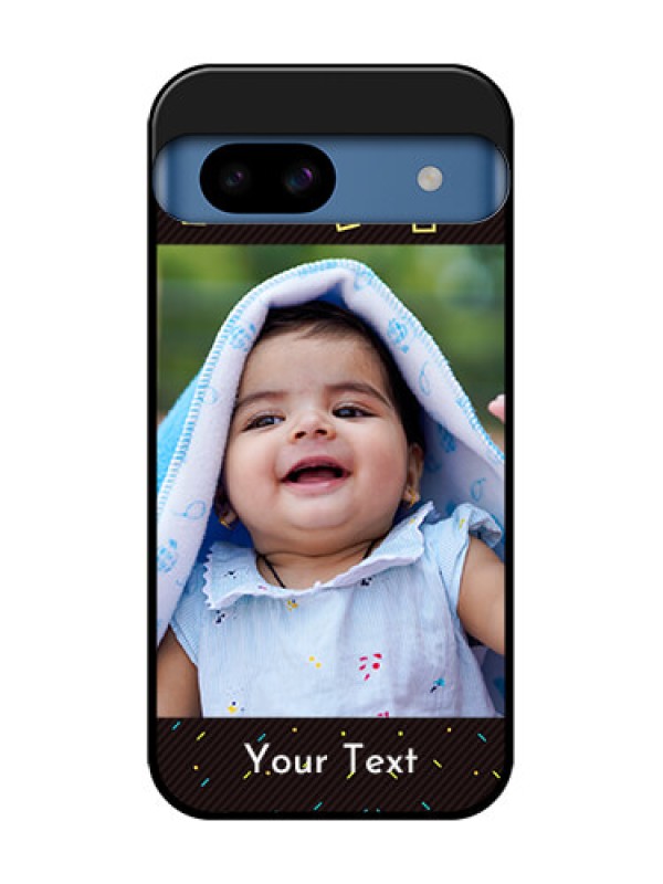 Custom Google Pixel 8A 5G Custom Metal Phone CaseWith Confetti Birthday Design