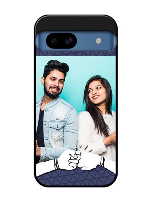 Custom Google Pixel 8A 5G Custom Metal Phone CaseWith Best Friends Design