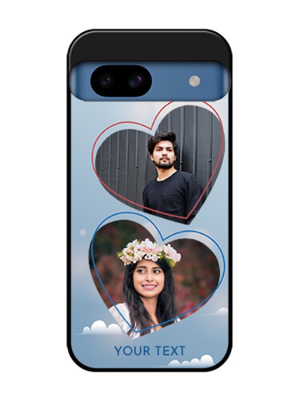 Custom Google Pixel 8A 5G Custom Metal Phone CaseBlue Color Couple Design