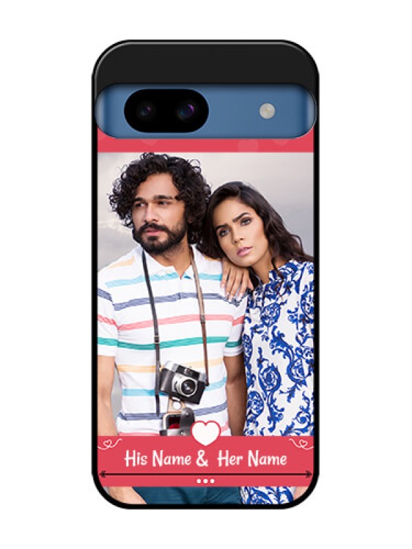 Custom Google Pixel 8A 5G Custom Metal Phone CaseSimple Love Design