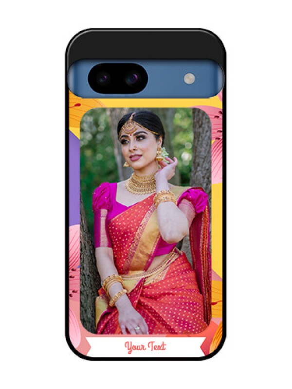 Custom Google Pixel 8A 5G Custom Metal Phone Case3 Image With Vintage Floral Design