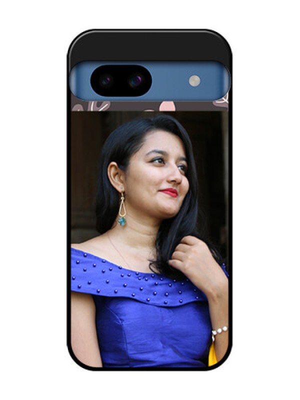 Custom Google Pixel 8A 5G Custom Metal Phone CaseStylish Floral Design