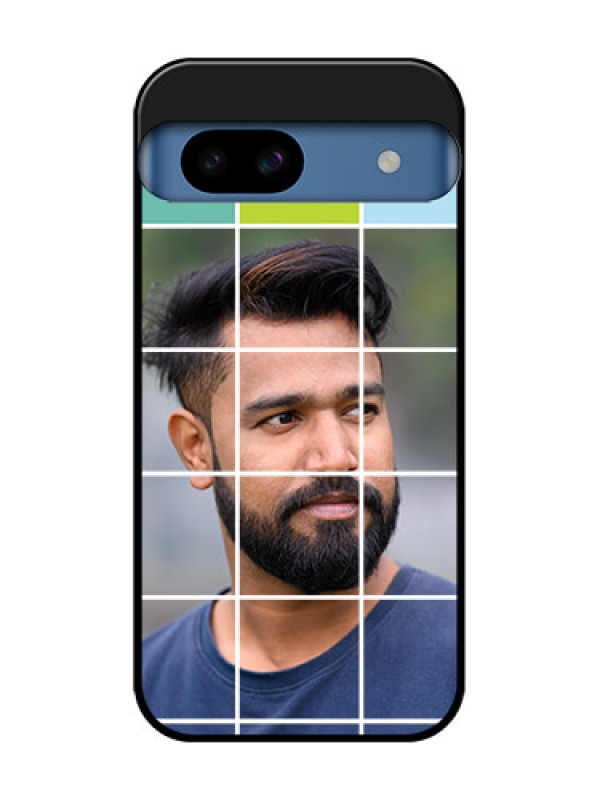 Custom Google Pixel 8A 5G Custom Metal Phone CaseWith White Box Pattern