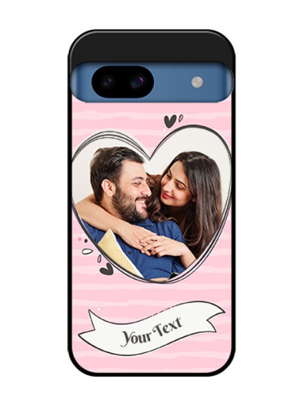 Custom Google Pixel 8A 5G Custom Metal Phone CaseVintage Heart Design