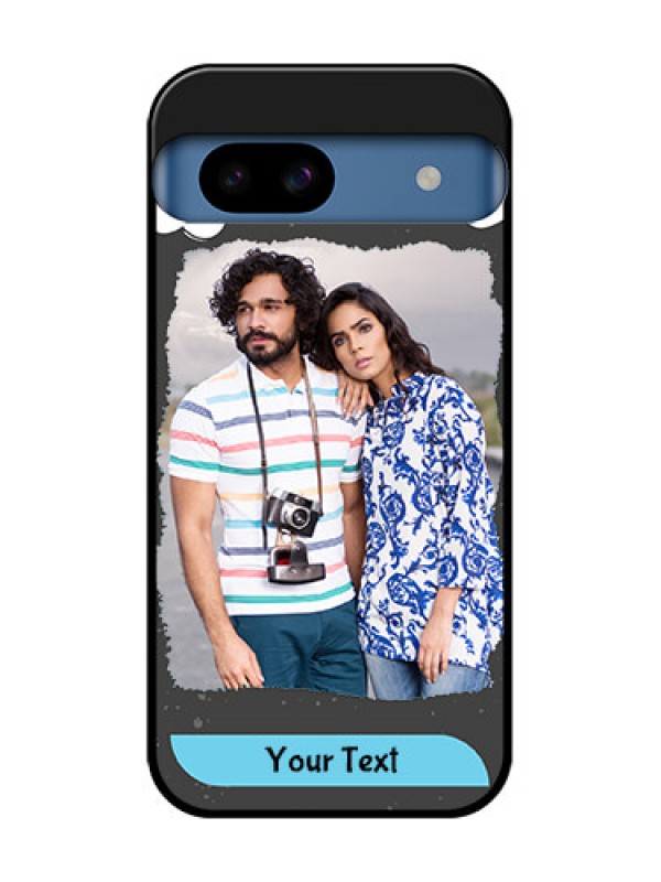 Custom Google Pixel 8A 5G Custom Metal Phone CaseSplashes With Love Doodles Design