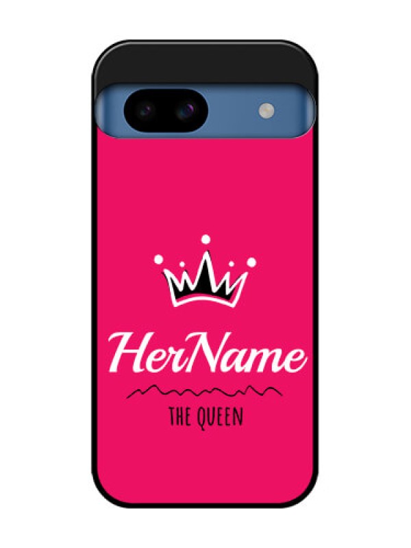 Custom Google Pixel 8A 5G Custom Metal Phone CaseQueen With Name Design