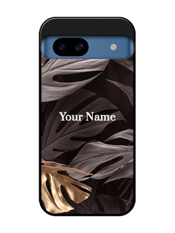 Custom Google Pixel 8A 5G Custom Metal Phone CaseWild Leaves Digital Paint Design