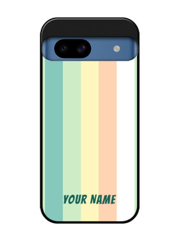 Custom Google Pixel 8A 5G Custom Metal Phone CaseMulti - Colour Stripes Design