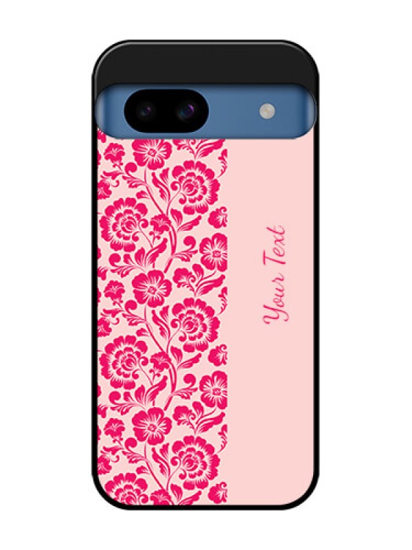 Custom Google Pixel 8A 5G Custom Metal Phone CaseAttractive Floral Pattern Design