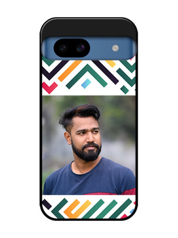 Custom Google Pixel 8A 5G Custom Metal Phone CaseColorful Maze Pattern Design