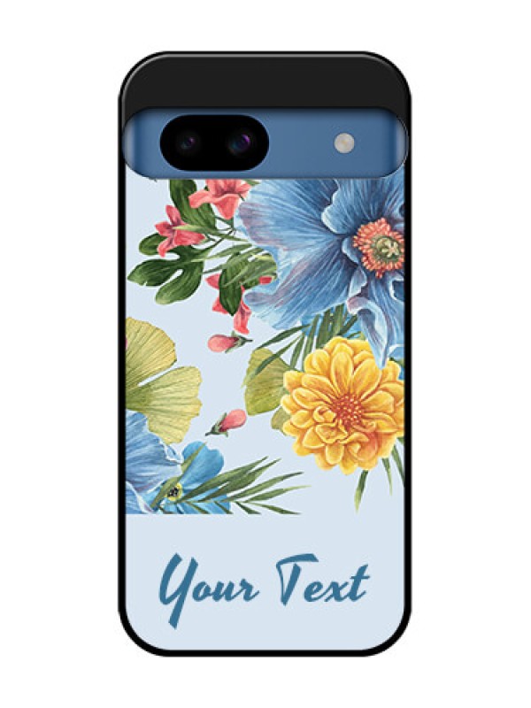 Custom Google Pixel 8A 5G Custom Metal Phone CaseStunning Watercolored Flowers Painting Design