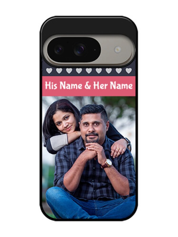 Custom Google Pixel 9 5G Custom Metal Phone Case - Love Symbols Design