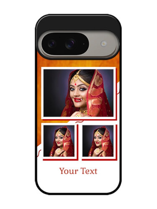 Custom Google Pixel 9 5G Custom Metal Phone Case - Wedding Memories Design