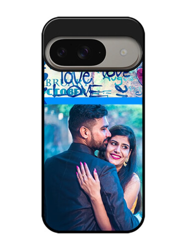 Custom Google Pixel 9 5G Custom Metal Phone Case - Colorful Love Design