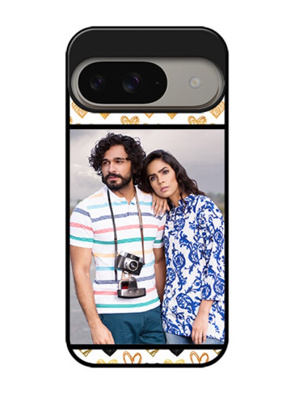 Custom Google Pixel 9 5G Custom Metal Phone Case - Love Symbol Design