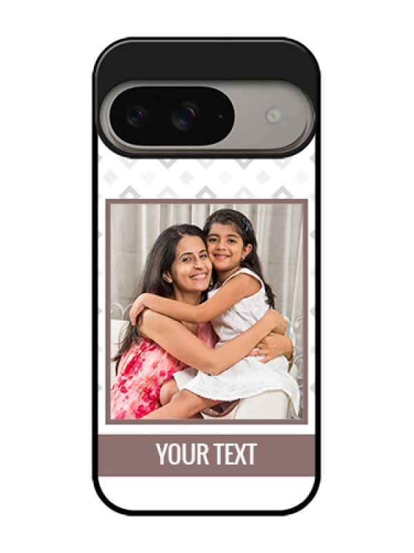 Custom Google Pixel 9 5G Custom Metal Phone Case - Simple Diamond Design