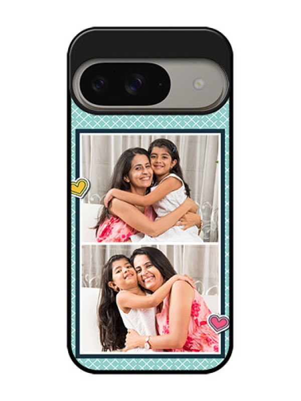 Custom Google Pixel 9 5G Custom Metal Phone Case - 2 Image Holder With Pattern Design
