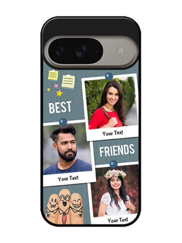 Custom Google Pixel 9 5G Custom Metal Phone Case - Sticky Frames And Friendship Design
