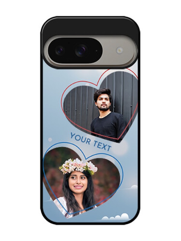 Custom Google Pixel 9 5G Custom Metal Phone Case - Blue Color Couple Design