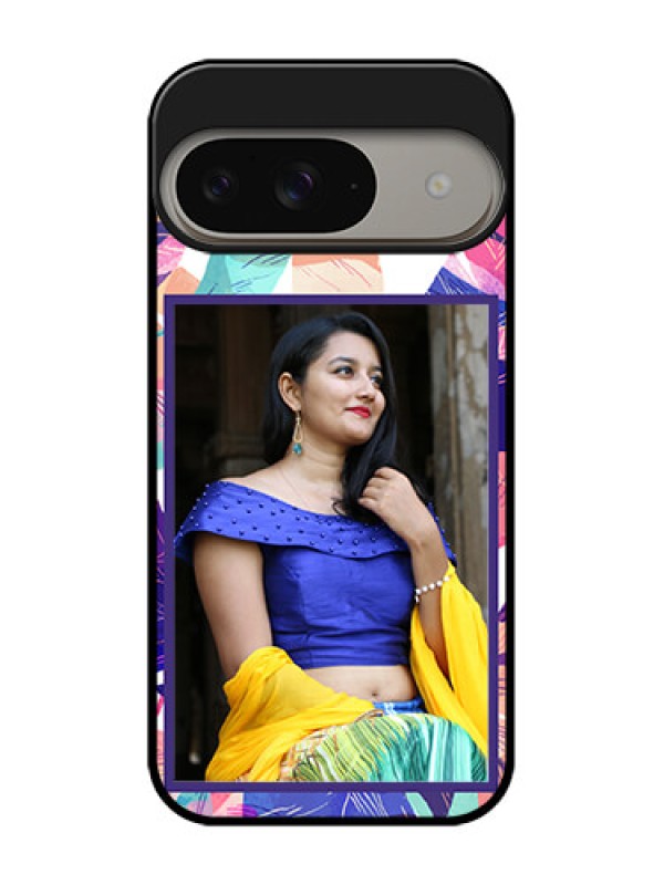Custom Google Pixel 9 5G Custom Metal Phone Case - Abstract Floral Design