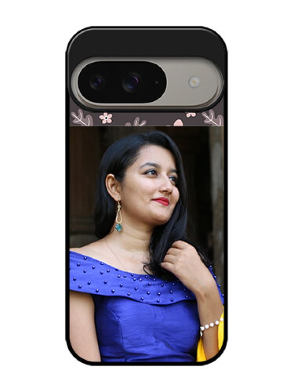 Custom Google Pixel 9 5G Custom Metal Phone Case - Stylish Floral Design