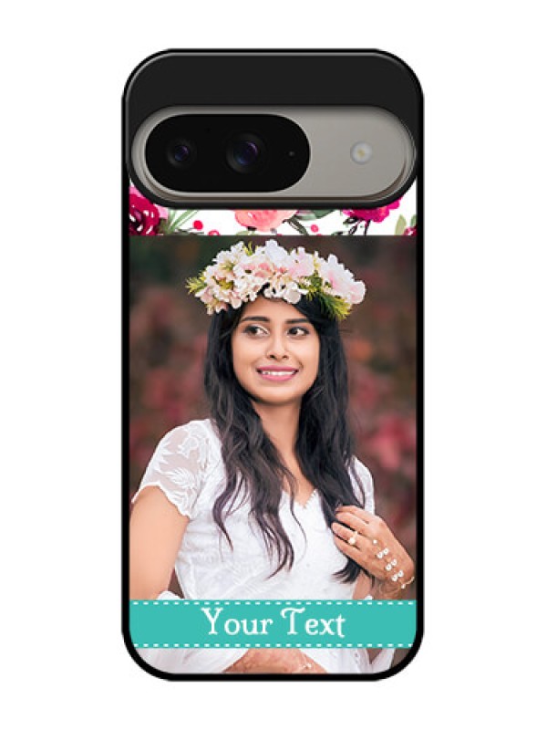 Custom Google Pixel 9 5G Custom Metal Phone Case - Water Colors Floral Design