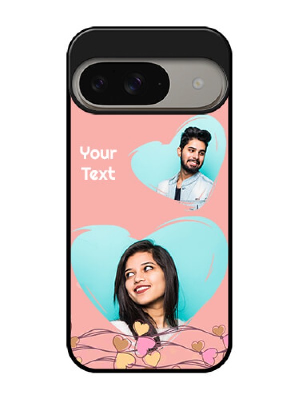 Custom Google Pixel 9 5G Custom Metal Phone Case - Love Doodle Design