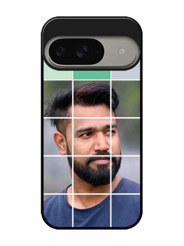 Custom Google Pixel 9 5G Custom Metal Phone Case - With White Box Pattern