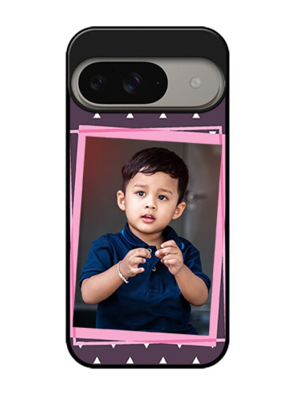 Custom Google Pixel 9 5G Custom Metal Phone Case - Triangle Pattern Dotted Design