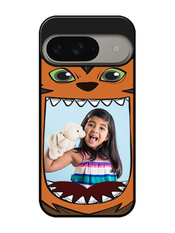 Custom Google Pixel 9 5G Custom Metal Phone Case - Owl Monster Back Case Design