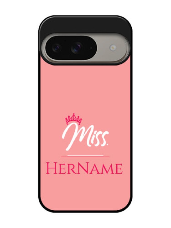 Custom Google Pixel 9 5G Custom Metal Phone Case - Mrs With Name Design