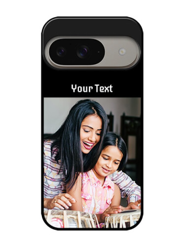 Custom Google Pixel 9 5G Custom Metal Phone Case - Photo With Name Design