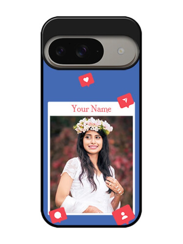 Custom Google Pixel 9 5G Custom Metal Phone Case - Like Share And Comment Design