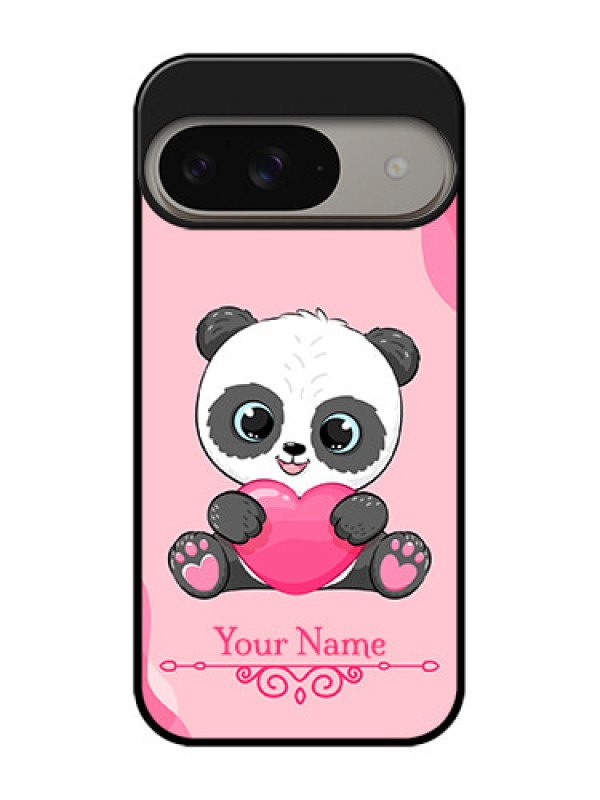 Custom Google Pixel 9 5G Custom Metal Phone Case - Cute Panda Design