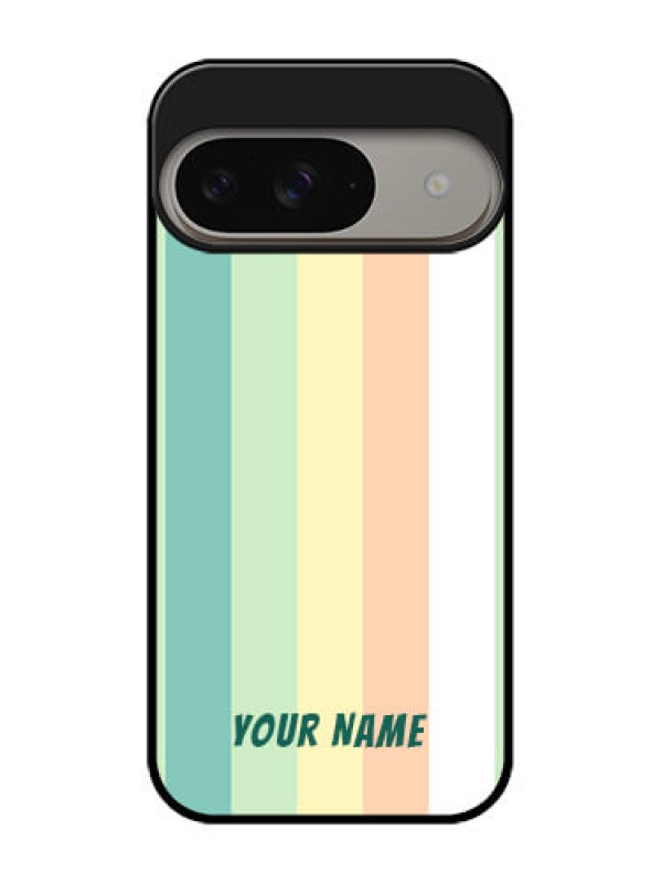 Custom Google Pixel 9 5G Custom Metal Phone Case - Multi - Colour Stripes Design