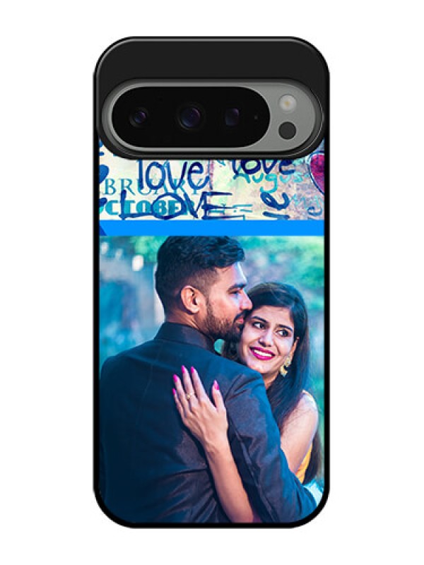 Custom Google Pixel 9 Pro 5G Custom Metal Phone Case - Colorful Love Design