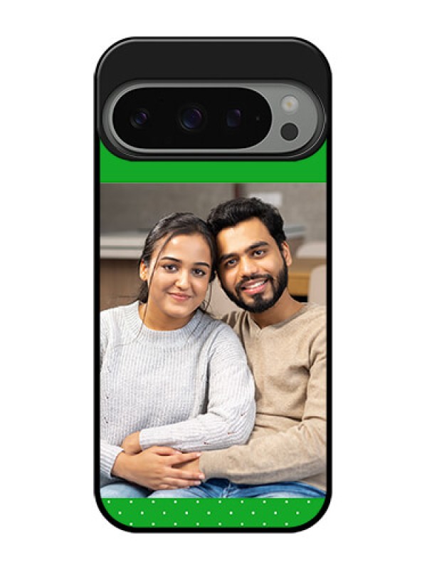 Custom Google Pixel 9 Pro 5G Custom Metal Phone Case - Green Pattern Design