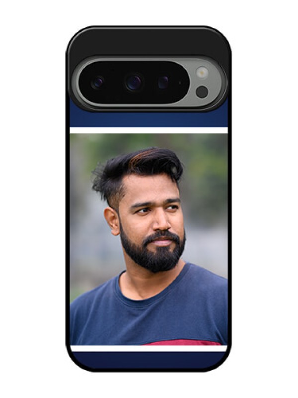 Custom Google Pixel 9 Pro 5G Custom Metal Phone Case - Simple Royal Blue Design