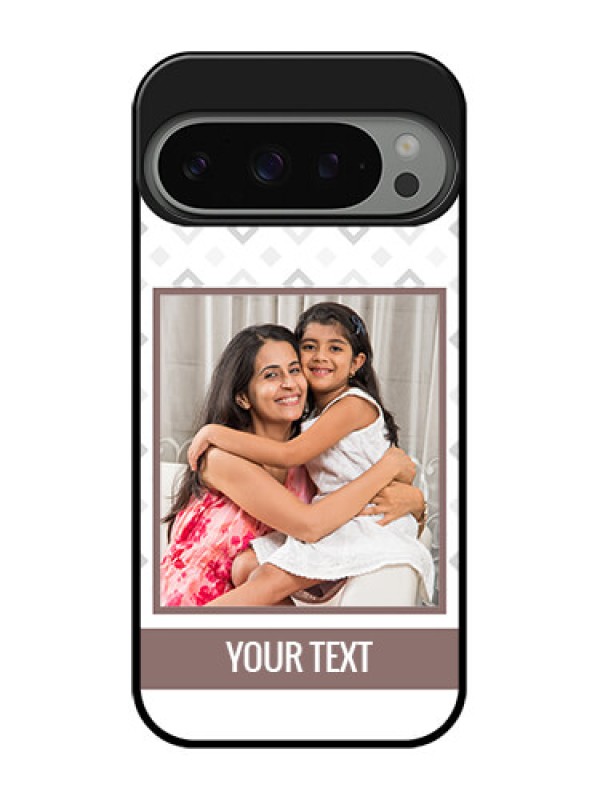 Custom Google Pixel 9 Pro 5G Custom Metal Phone Case - Simple Diamond Design