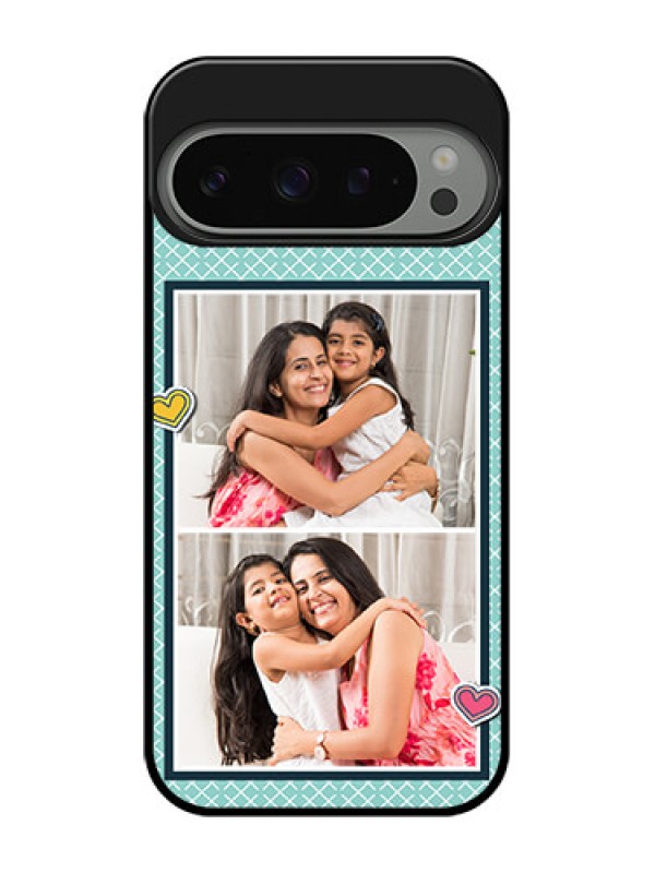 Custom Google Pixel 9 Pro 5G Custom Metal Phone Case - 2 Image Holder With Pattern Design