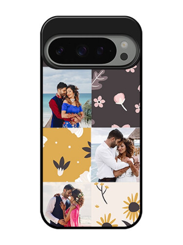 Custom Google Pixel 9 Pro 5G Custom Metal Phone Case - 3 Images With Floral Design