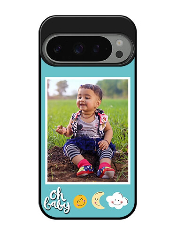 Custom Google Pixel 9 Pro 5G Custom Metal Phone Case - Smiley Kids Stars Design