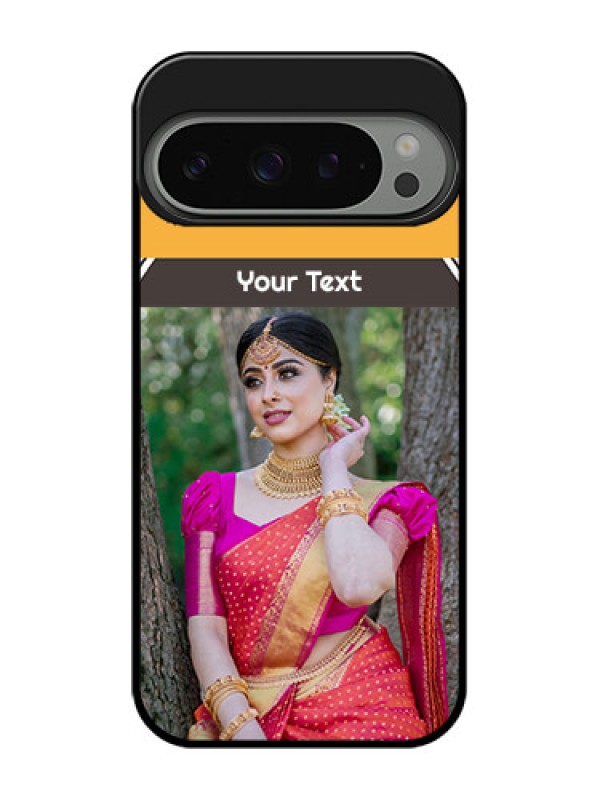 Custom Google Pixel 9 Pro 5G Custom Metal Phone Case - With Family Picture And Icons