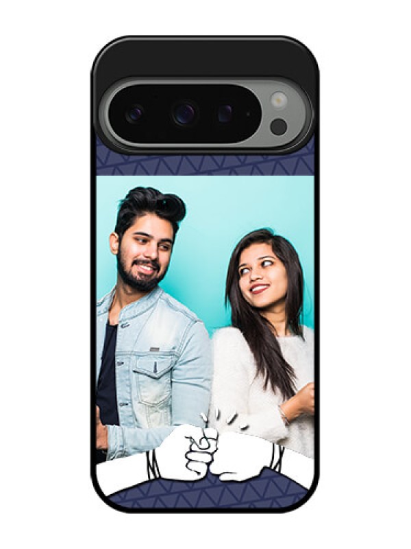 Custom Google Pixel 9 Pro 5G Custom Metal Phone Case - With Best Friends Design