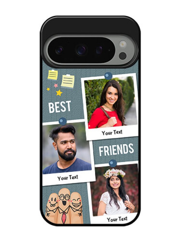 Custom Google Pixel 9 Pro 5G Custom Metal Phone Case - Sticky Frames And Friendship Design