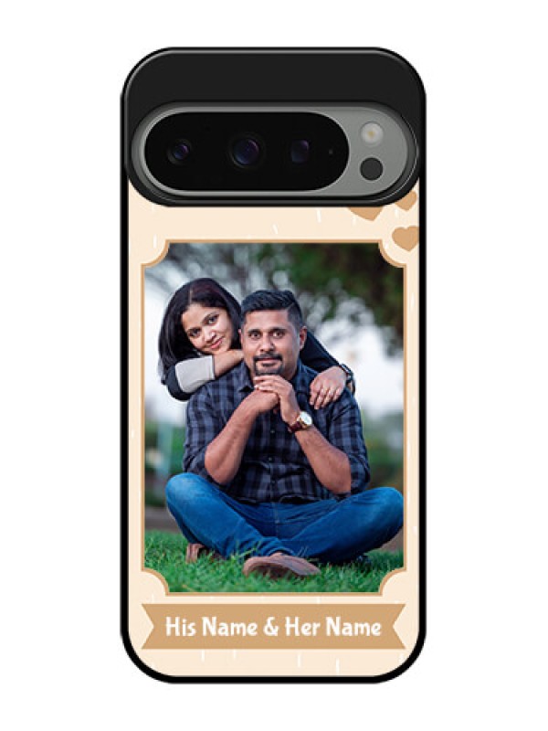 Custom Google Pixel 9 Pro 5G Custom Metal Phone Case - With Confetti Love Design